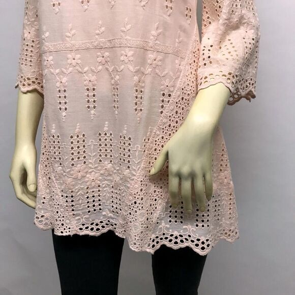 SUNDANCE CATALOG Embroidered Eyelet Tunic &Slip XS - Picture 5 of 8